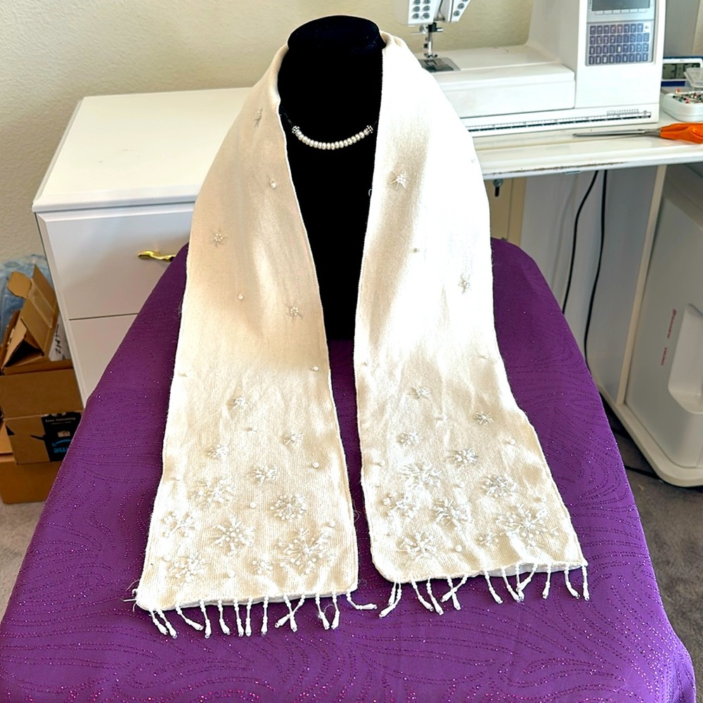 Jeweled Neck Scarf